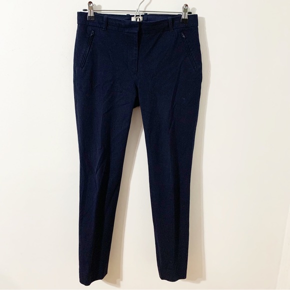 J. Crew Factory Stretch Lexie Pant Cotton Blend Skinny Leg Navy Blue Style C9716 - Picture 3 of 14